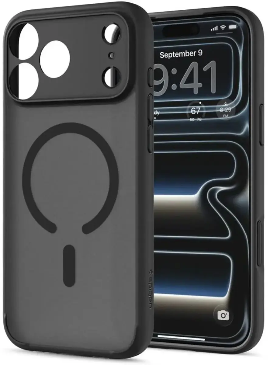 Spigen Ultra Hybrid MagFit Hoesje ACS12123 - iPhone 17/18 Pro Max - Zwart - afbeelding 5 van 6