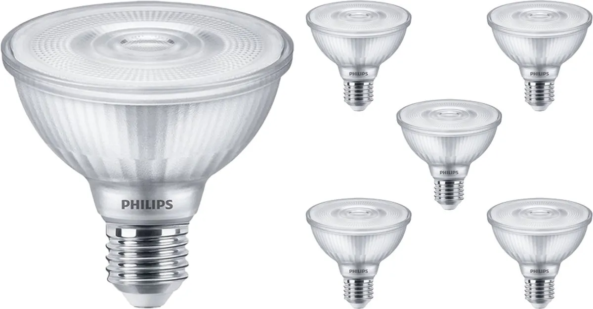 Philips Master Value LED Reflector PAR30 9.5W - 6 Stuks - Koel wit