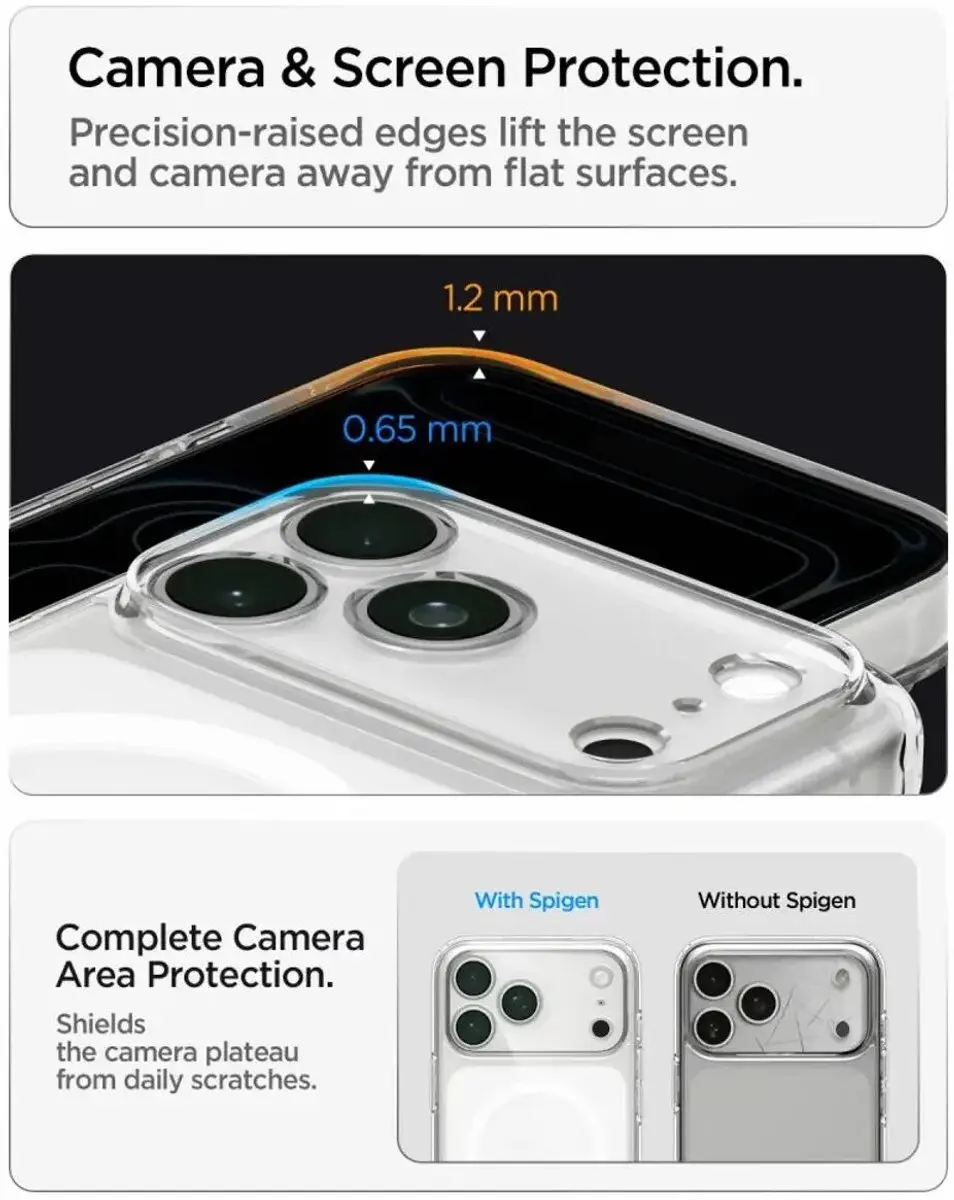 Spigen Ultra Hybrid MagFit ACS12118 Hoesje - iPhone 18 Pro Max/17 Pro Max - Wit - afbeelding 3 van 6