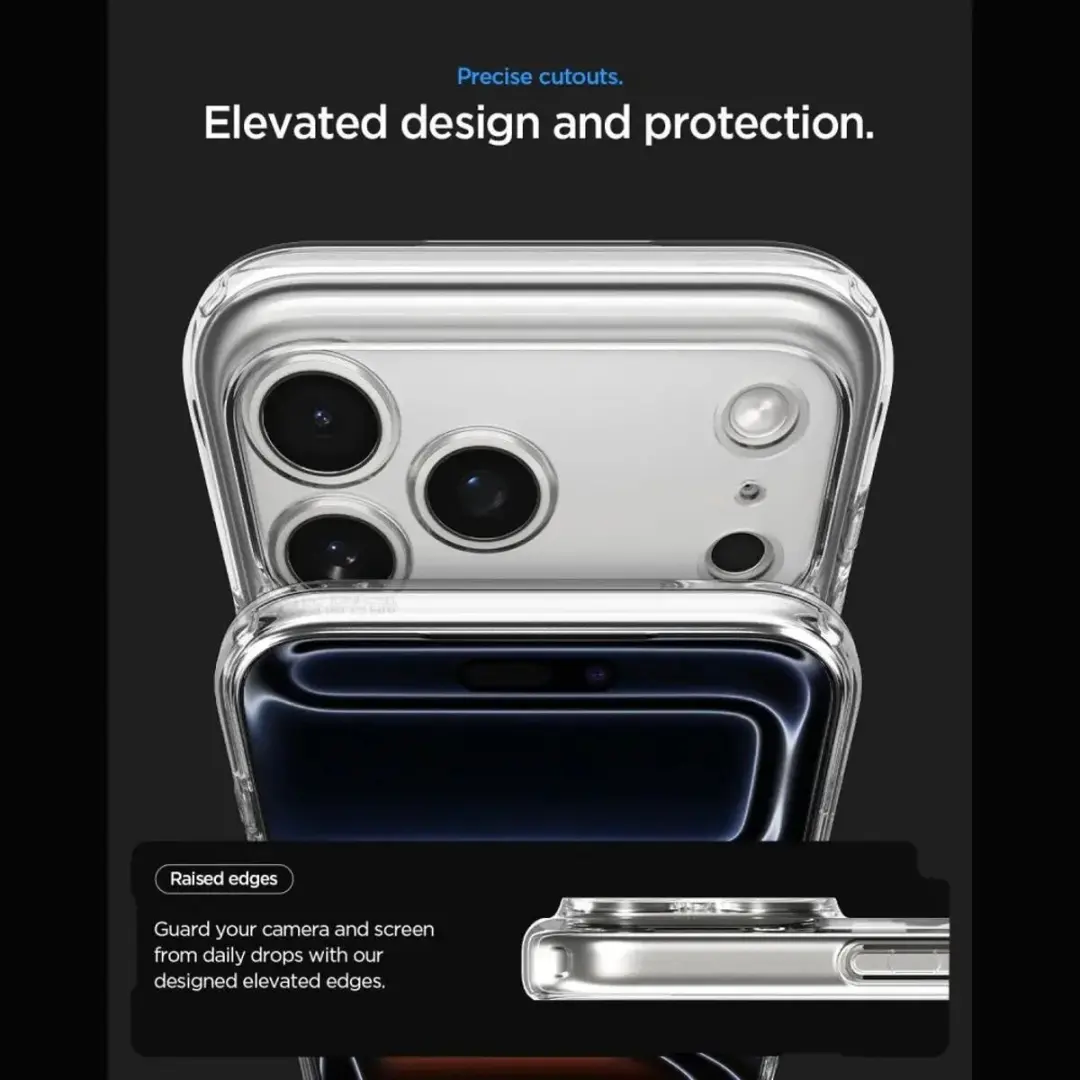 Spigen Ultra Hybrid MagFit Hoesje ACS12127 - iPhone 17/18 Pro Max - Transparant - afbeelding 2 van 6