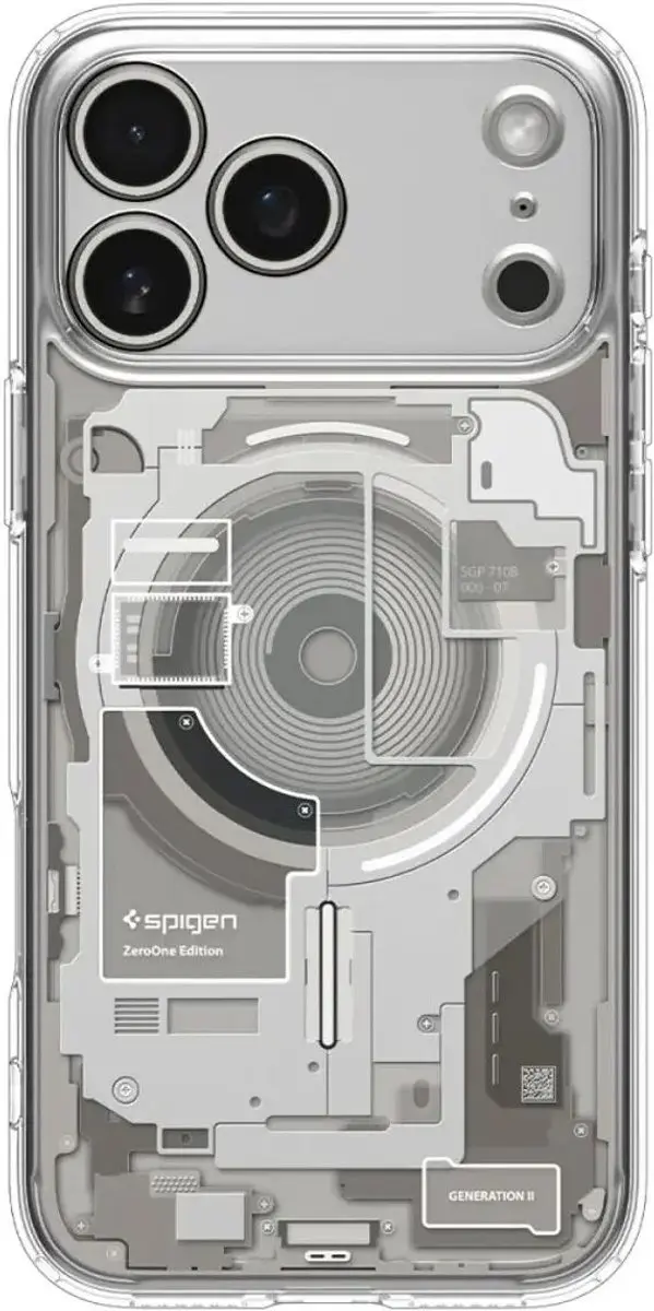 Spigen Ultra Hybrid MagFit Hoesje ACS12127 - iPhone 17/18 Pro Max - Transparant - afbeelding 6 van 6