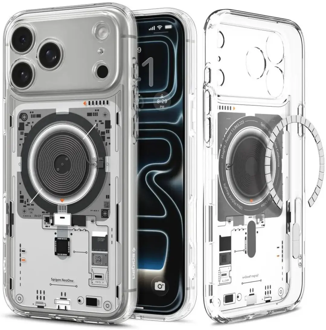 Spigen Ultra Hybrid MagFit Hoesje ACS12129 - iPhone 18/17 Pro Max - Transparant - afbeelding 3 van 6