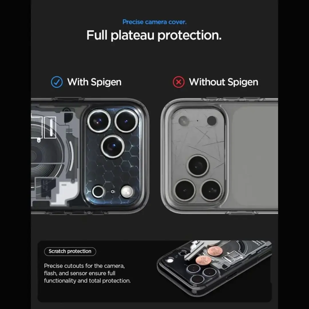 Spigen Ultra Hybrid MagFit ACS12128 Hoesje - iPhone 17/18 Pro Max - Zwart - afbeelding 3 van 6