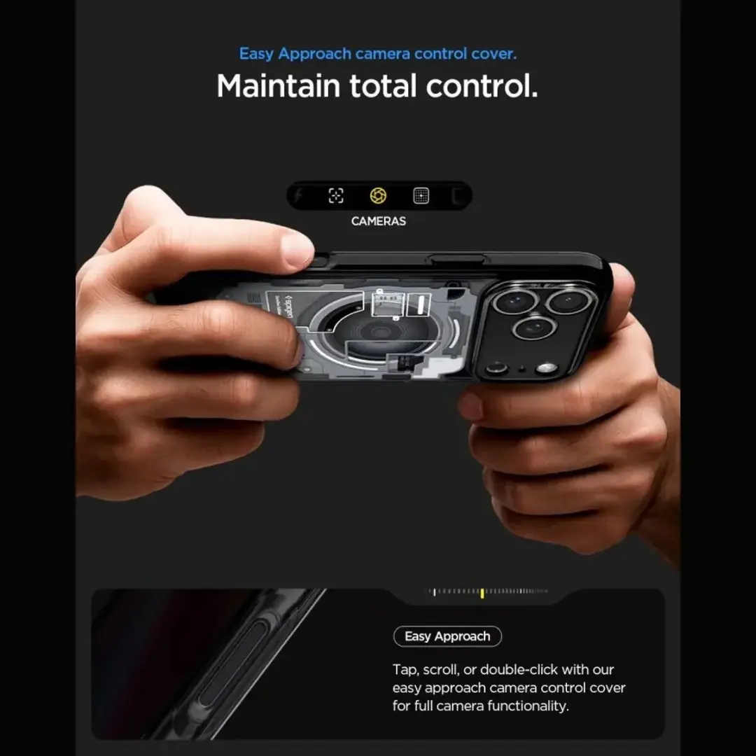 Spigen Ultra Hybrid MagFit ACS12128 Hoesje - iPhone 17/18 Pro Max - Zwart - afbeelding 2 van 6