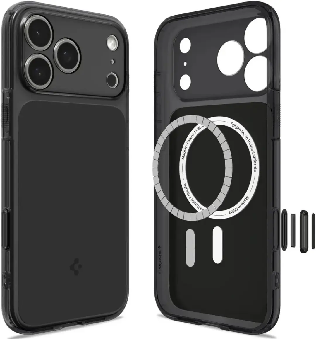Spigen Ultra Hybrid T MagFit ACS12134 Hoesje - iPhone 17/18 Pro Max - Zwart - afbeelding 2 van 6