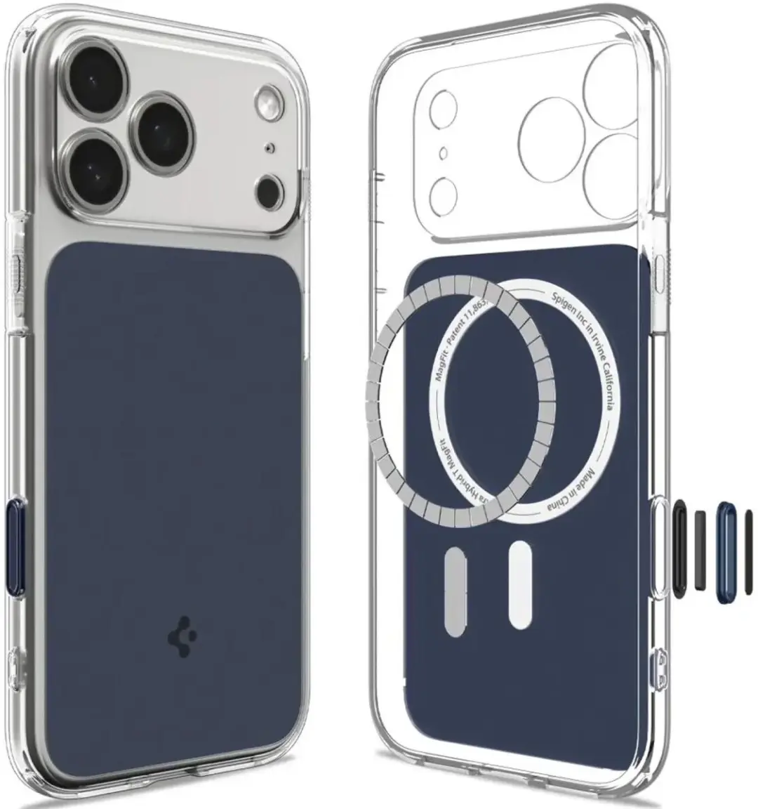 Spigen Ultra Hybrid T MagFit ACS12135 Hoesje - Matte Blauw - afbeelding 2 van 6