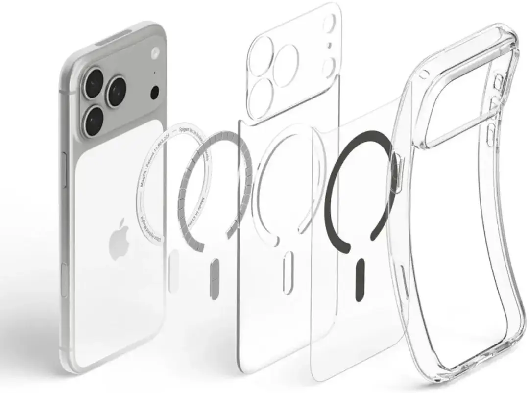 Spigen Ultra Hybrid MagFit Hoesje iPhone 18 Pro/17 Pro - Transparant - afbeelding 4 van 6