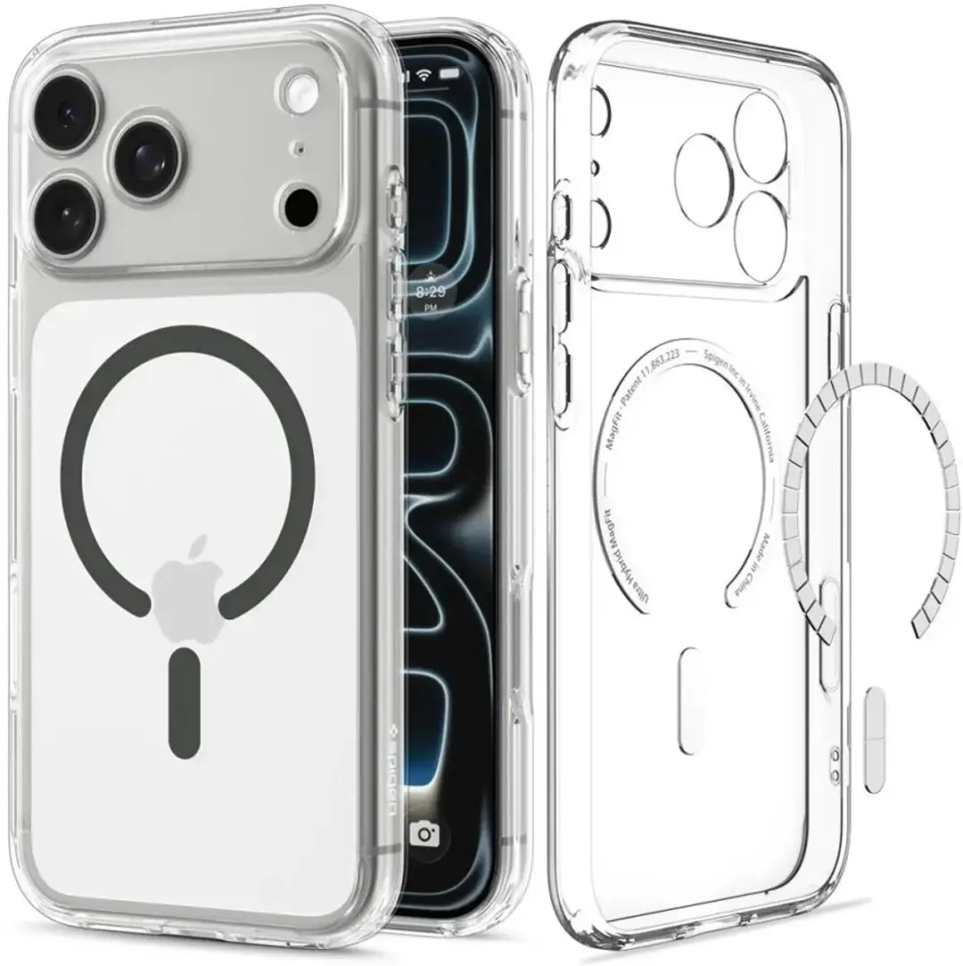 Spigen Ultra Hybrid MagFit Hoesje iPhone 18 Pro/17 Pro - Transparant - afbeelding 2 van 6