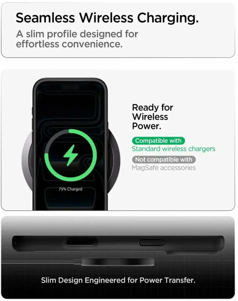 Spigen Ultra Hybrid Hoesje ACS12154 - iPhone 17/18 Pro - Zwart - afbeelding 6 van 6