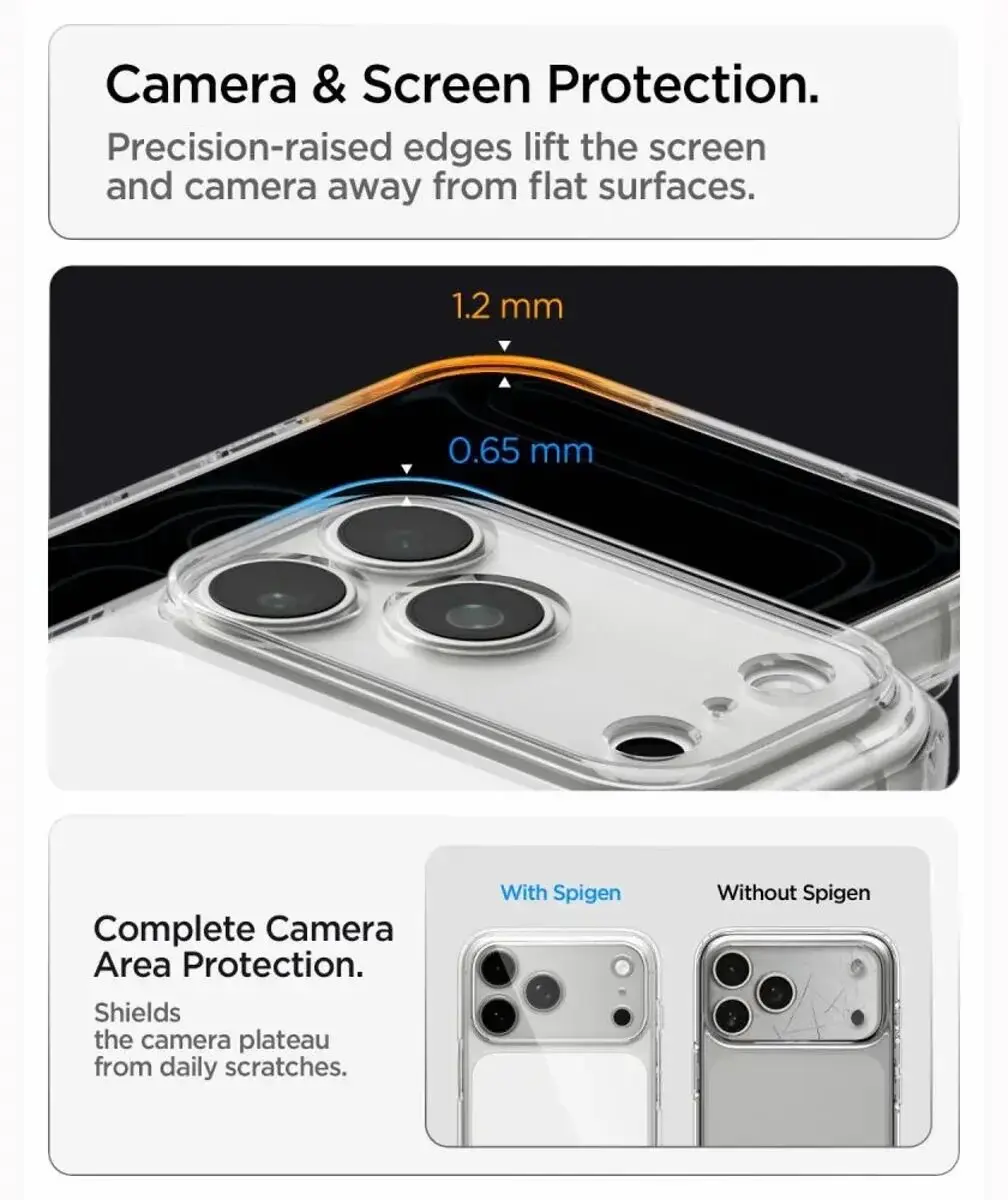 Spigen Ultra Hybrid T MagFit iPhone 17/18 Pro Hoesje - MagSafe - Wit - afbeelding 3 van 6