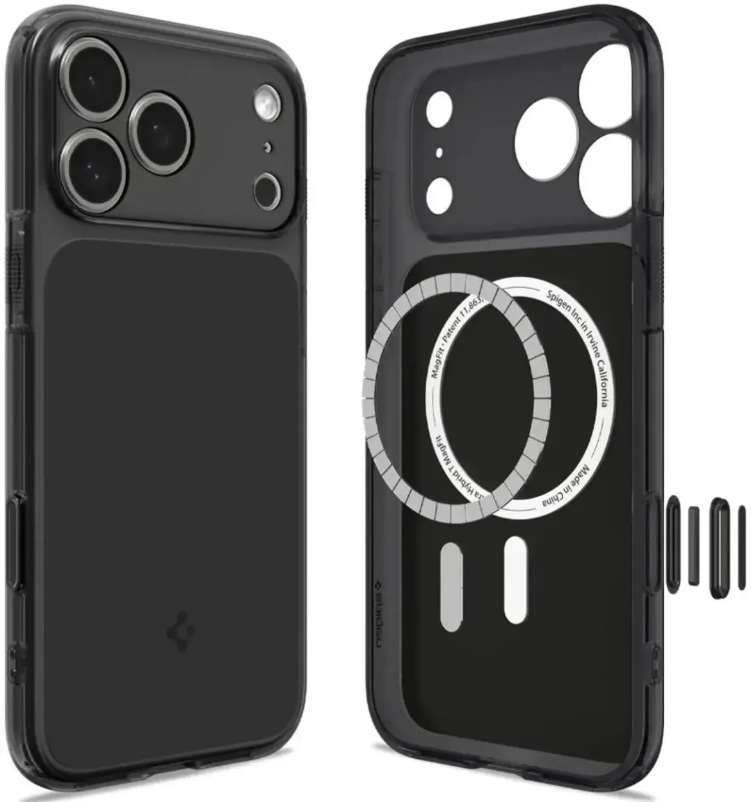 Spigen Ultra Hybrid T MagFit ACS12171 Hoesje - iPhone 17/18 Pro - Zwart - afbeelding 2 van 6