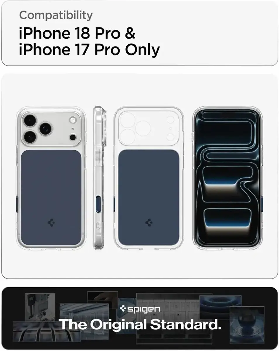 Spigen Ultra Hybrid T MagFit iPhone 18 Pro/17 Pro Hoesje - Blauw - ACS12172 - afbeelding 4 van 6