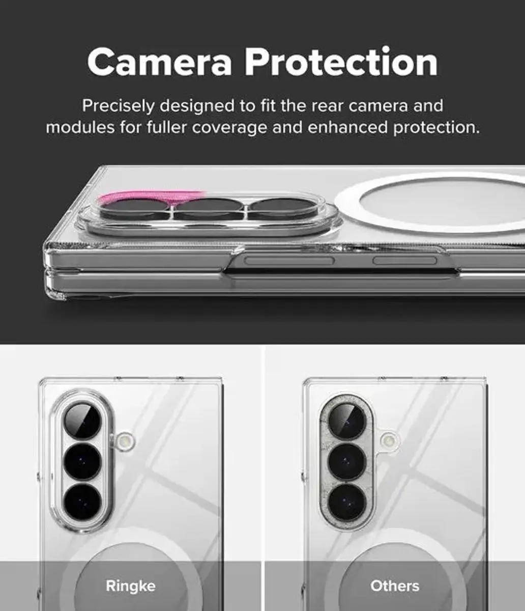 Ringke Slim Magnetic Hoesje Samsung Galaxy Z Fold8 Ultra - Transparant - afbeelding 4 van 6