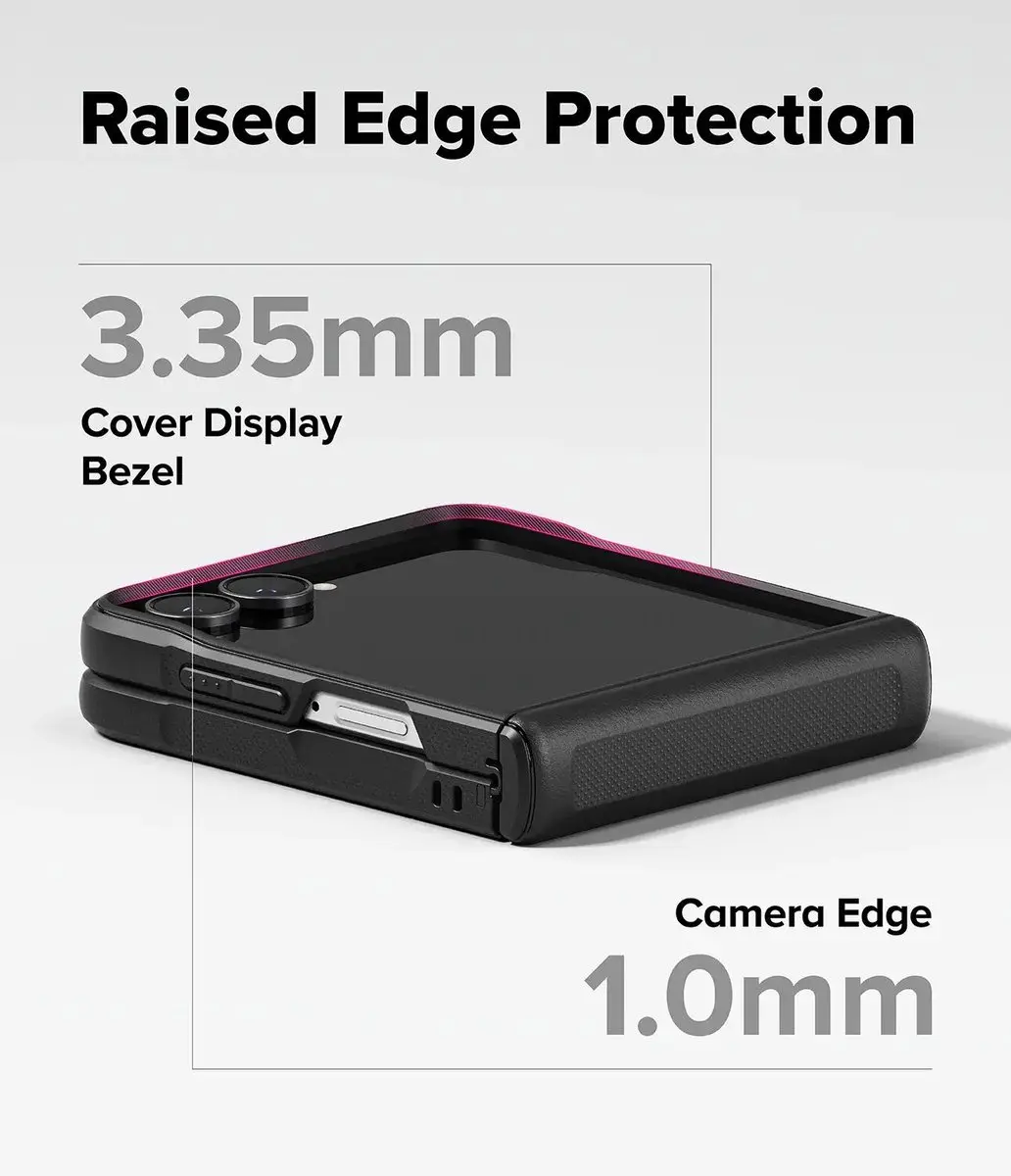 Ringke Onyx Flap Magnetic Hoesje Zwart - Samsung Galaxy Z Flip8 - afbeelding 3 van 6
