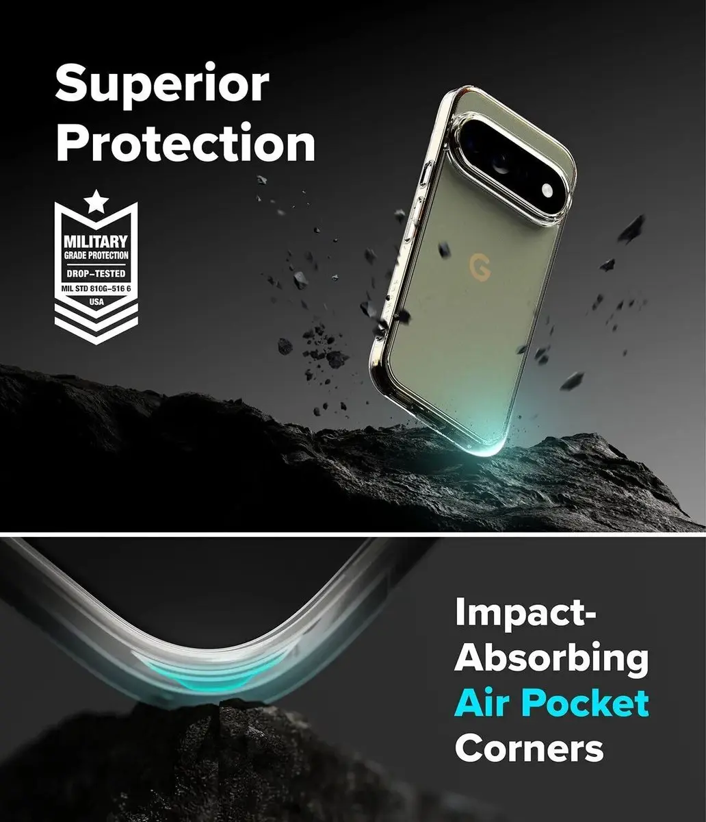 Ringke Fusion Hoesje Google Pixel 11 Pro XL - Antikrascoating - Matte Transparant - afbeelding 6 van 6
