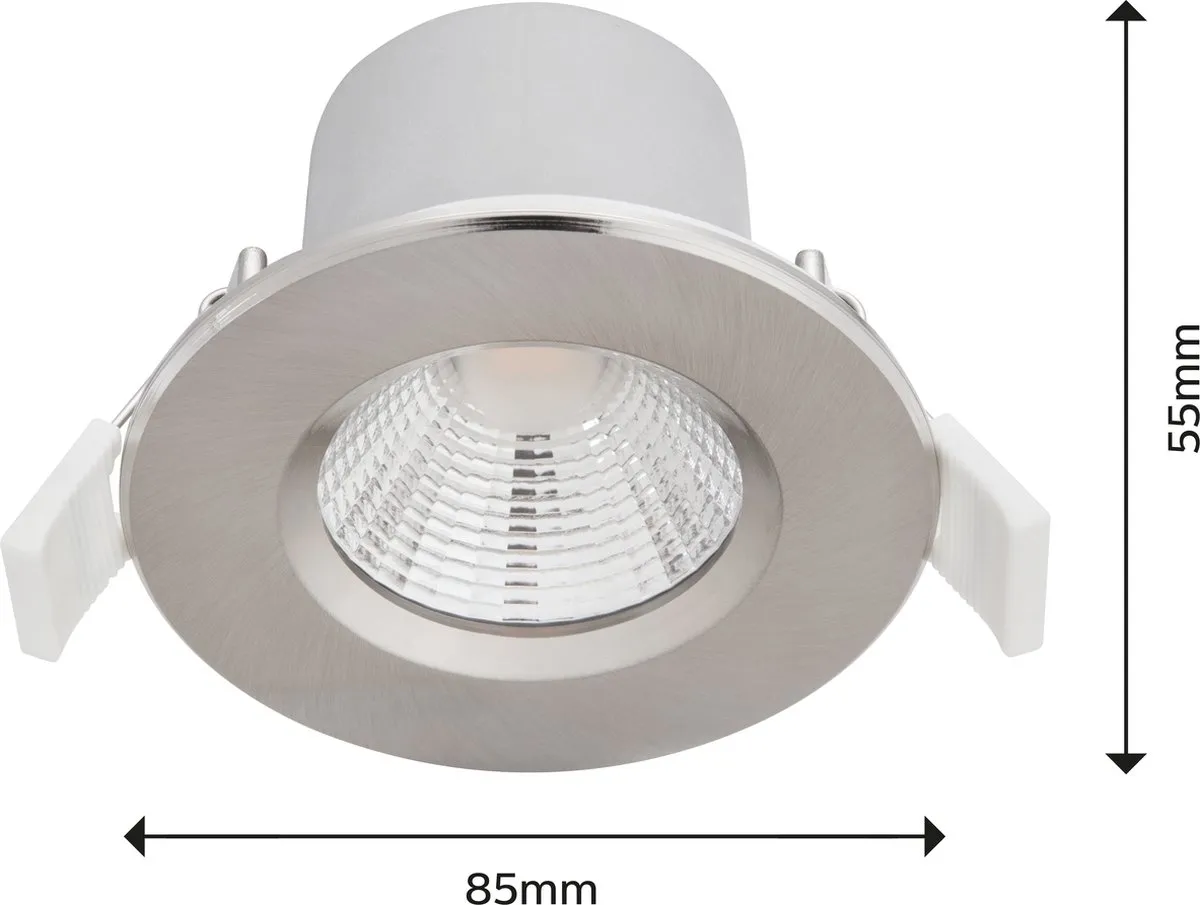 Philips Dive Badkamerinbouwspot 1-lichts - 8,5 cm - Nikkel