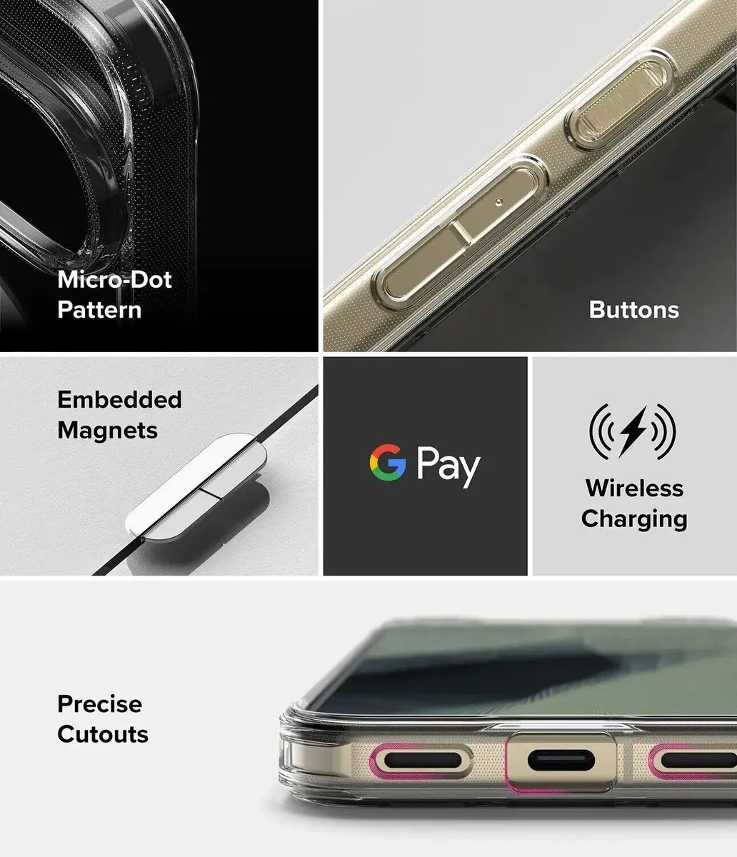 Ringke Fusion Magnetic Hoesje Google Pixel 11 Pro - Transparant - afbeelding 3 van 6