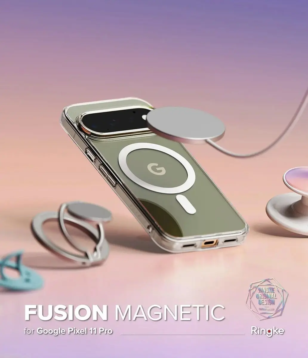 Ringke Fusion Magnetic Hoesje Google Pixel 11 Pro - Transparant - afbeelding 2 van 6