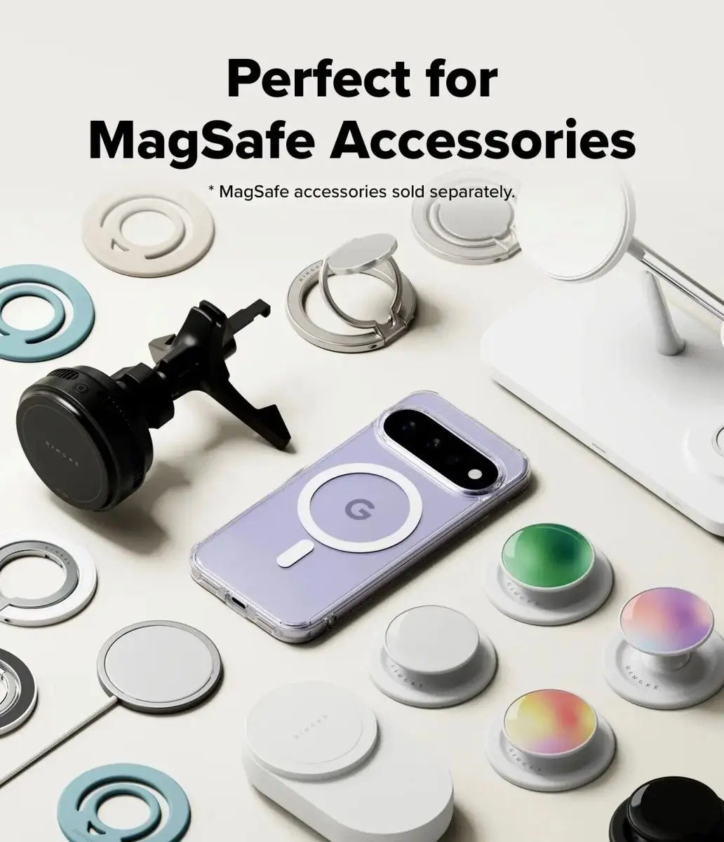 Ringke Fusion Magnetic Hoesje Google Pixel 11 - Transparant - afbeelding 2 van 6