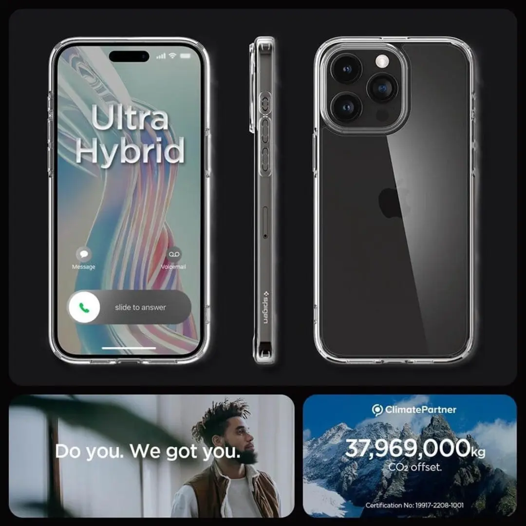 Spigen Crystal Hybrid ACS06446 Hoesje - iPhone 15 Pro Max - Transparant - afbeelding 4 van 6