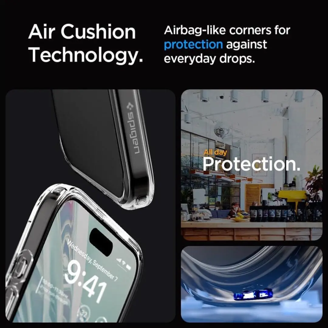 Spigen Crystal Hybrid ACS06446 Hoesje - iPhone 15 Pro Max - Transparant - afbeelding 3 van 6