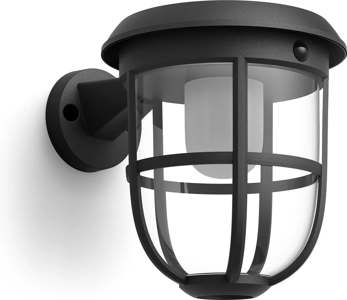 Philips Radii Solar Wandlamp - Zwart - Bluetooth - 3000K