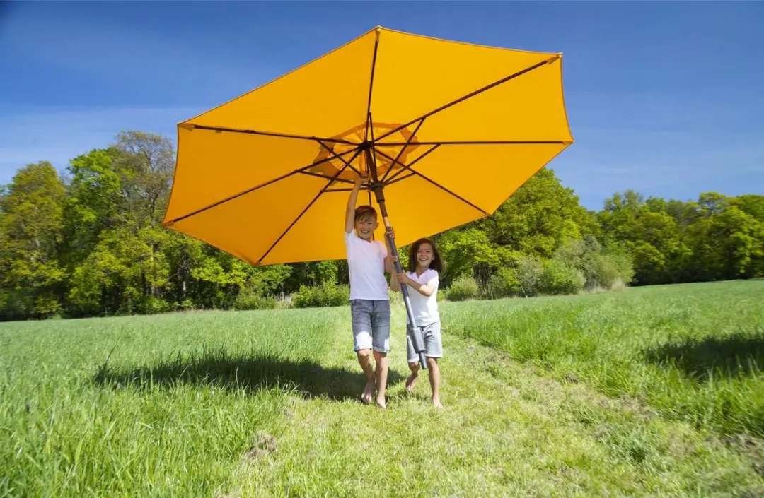 Madison Paros II Round Parasol 300cm - Blauw - afbeelding 2 van 6