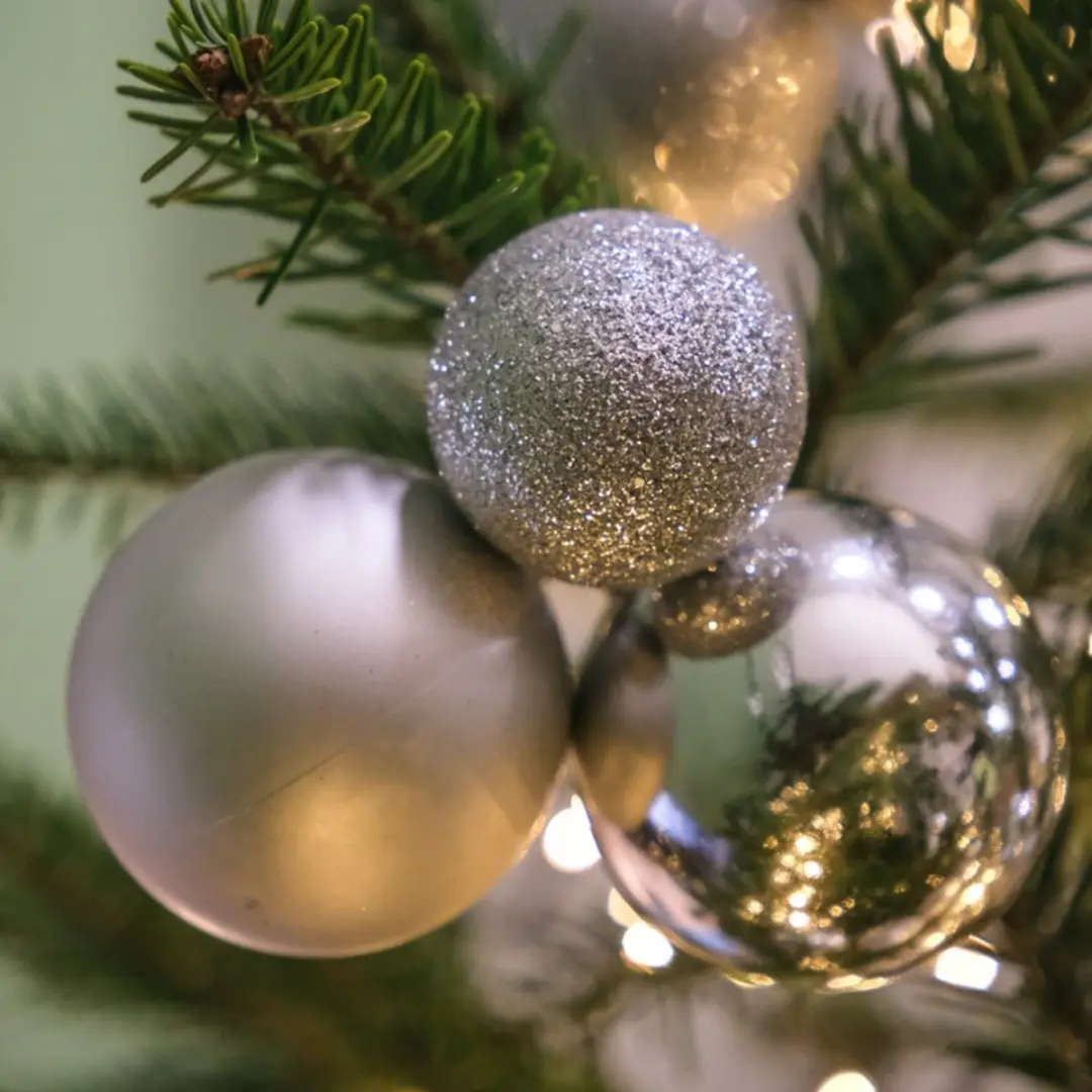Decoris Kerstballenset Zilver