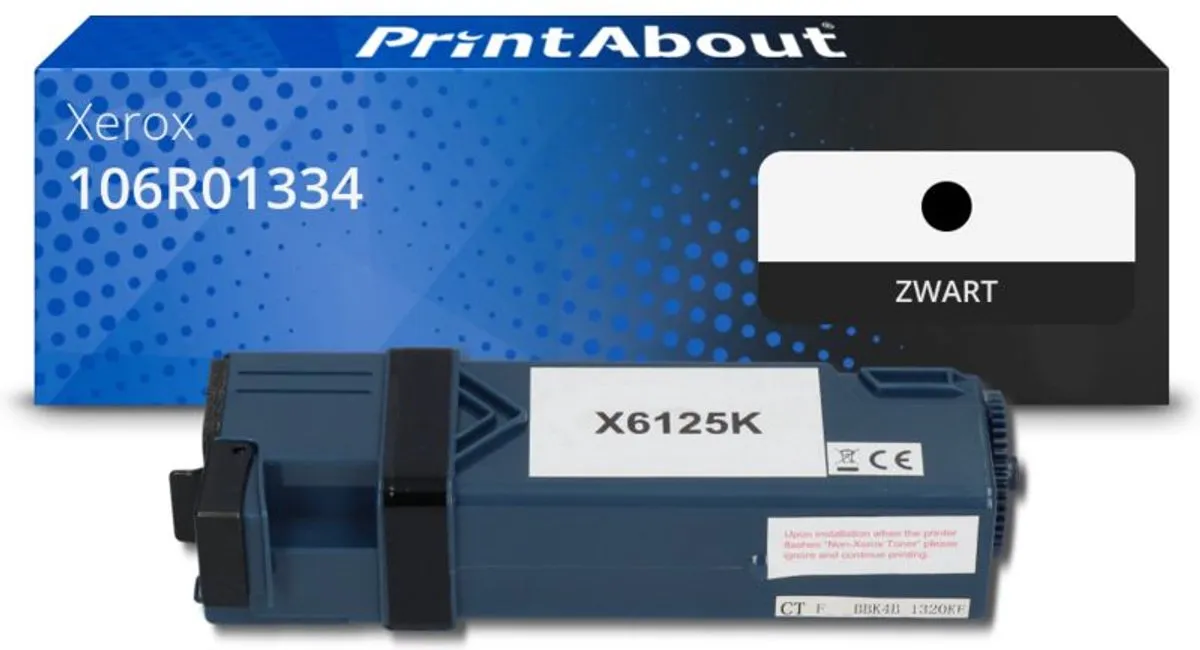 PrintAbout Xerox 106R01334 Toner Zwart