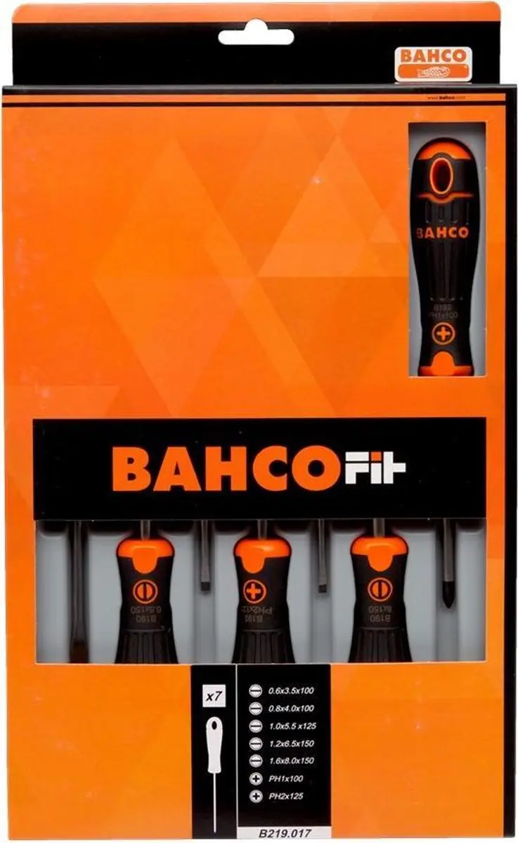 Bahco B219.017 Bahcofit Schroevendraaierset 7-delig