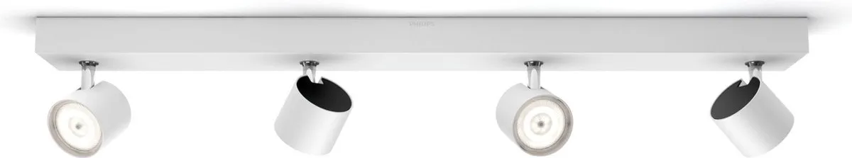 Philips Star Opbouwspot 4-lichts - Wit