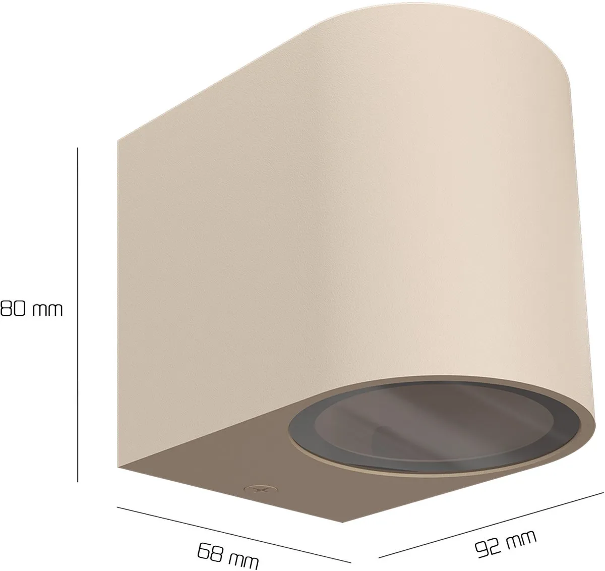 LEDVION Sacramento Wandlamp GU10 15W - Beige