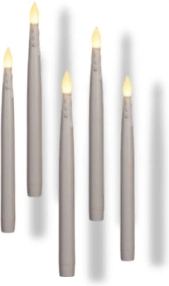 Anna's Collection Zwevende LED Kaarsen 674918 - 5 Stuks - 27cm - Warm Wit