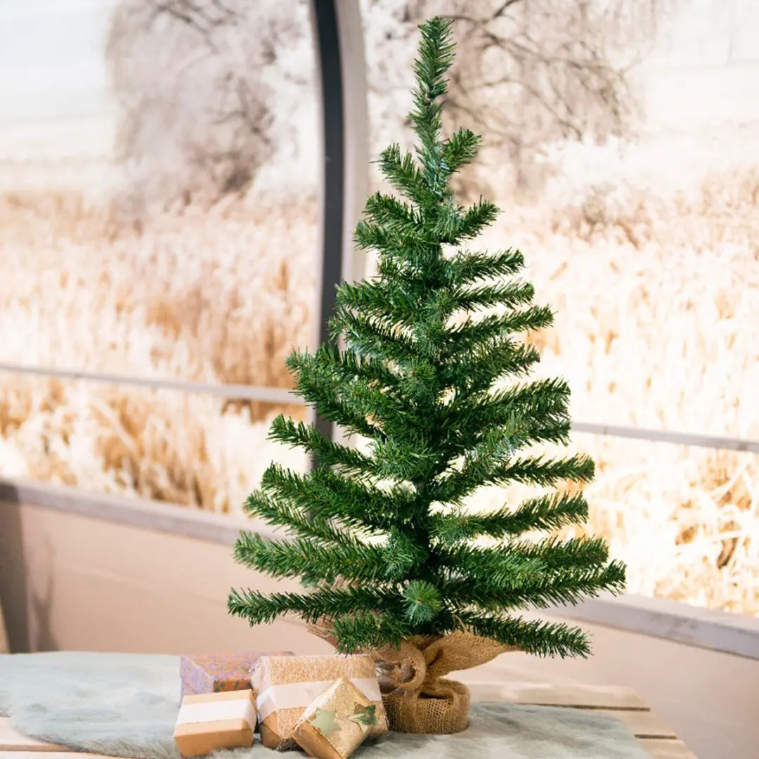 Decoris Everlands Kerstboom Klein - 75cm - Jute Zak