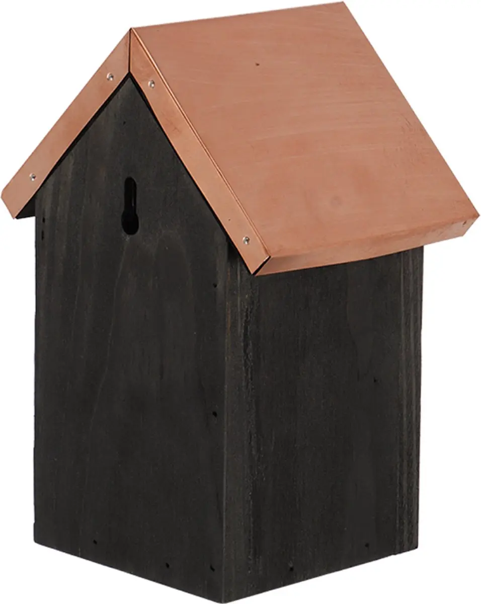 Esschert Design Vogelhuis Winterkoning Nestkast - Zwart koper - afbeelding 3 van 6