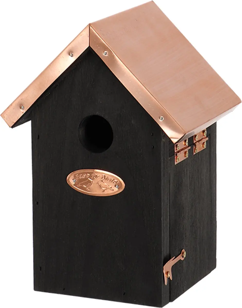 Esschert Design Vogelhuis Winterkoning Nestkast - Zwart koper - afbeelding 6 van 6