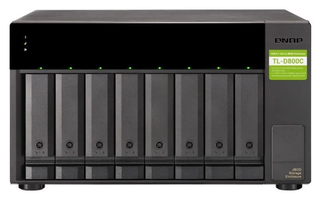 QNAP TL-D800C Network Storage - Meerkleurig