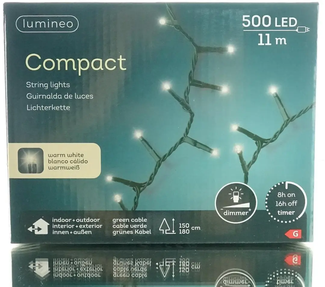 Lumineo LED Rijstlampjes 14m - 500 Groen