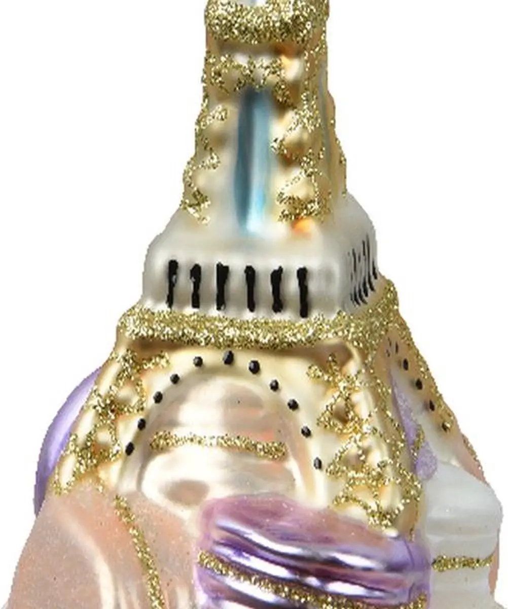Decoris Macarons Paris Kerstornament 13,7cm - Bruin - afbeelding 2 van 2