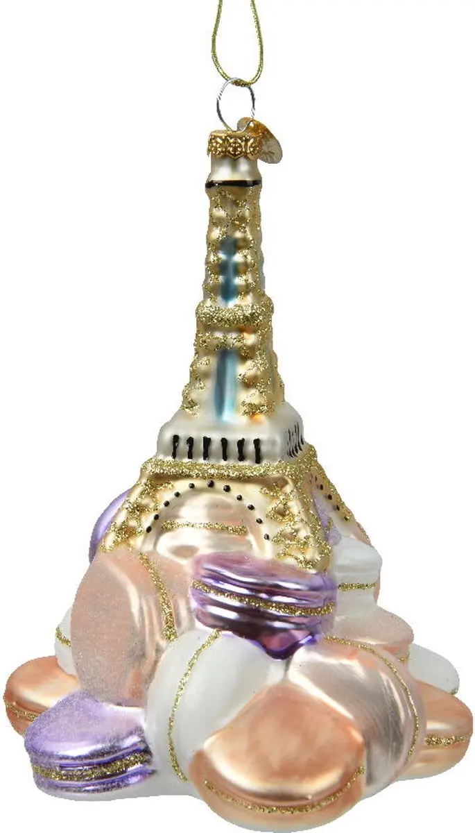 Decoris Macarons Paris Kerstornament 13,7cm