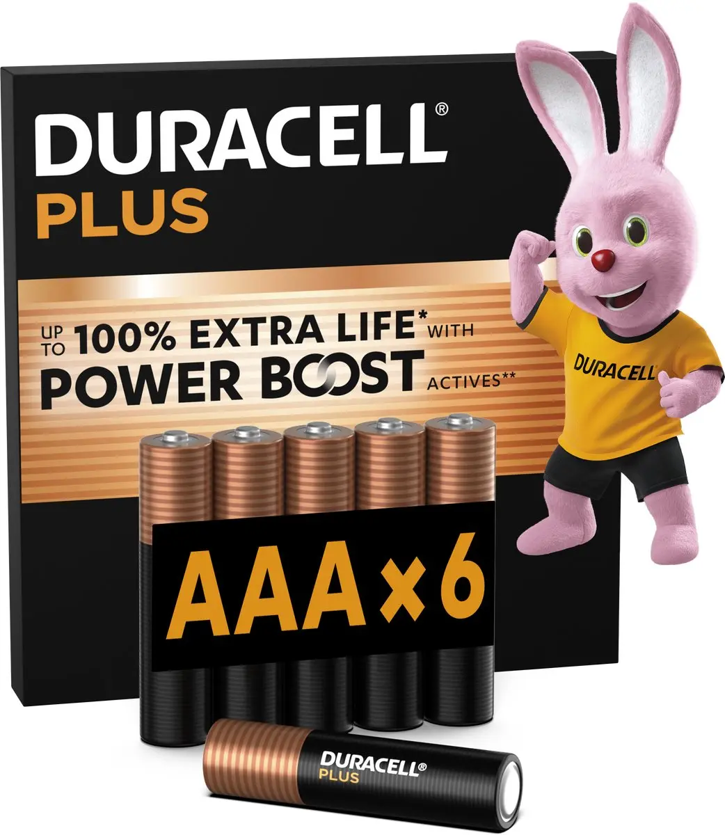 Duracell Plus AAA Batterijen 1,5V
