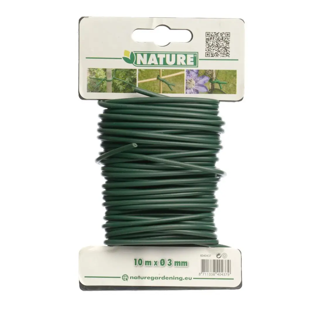 Nature Rubberband met Draad 10m - Groen - afbeelding 2 van 5