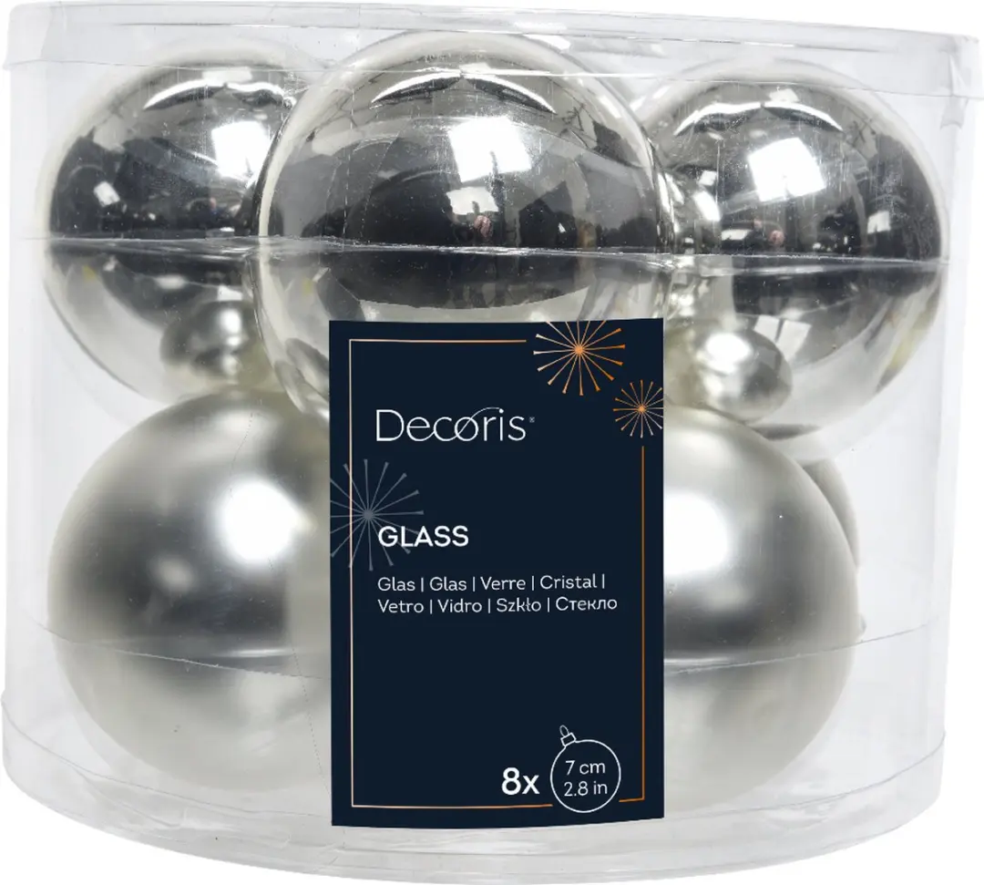 Decoris Kerstballen Glas Mix