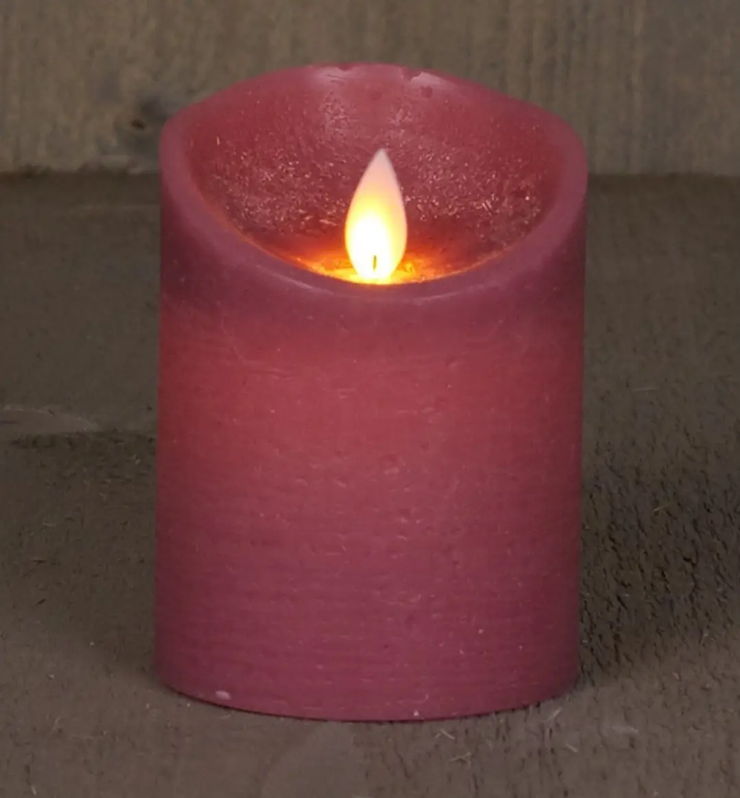 Anna's Collection Stompkaars LED - Antiek Roze - H10cm