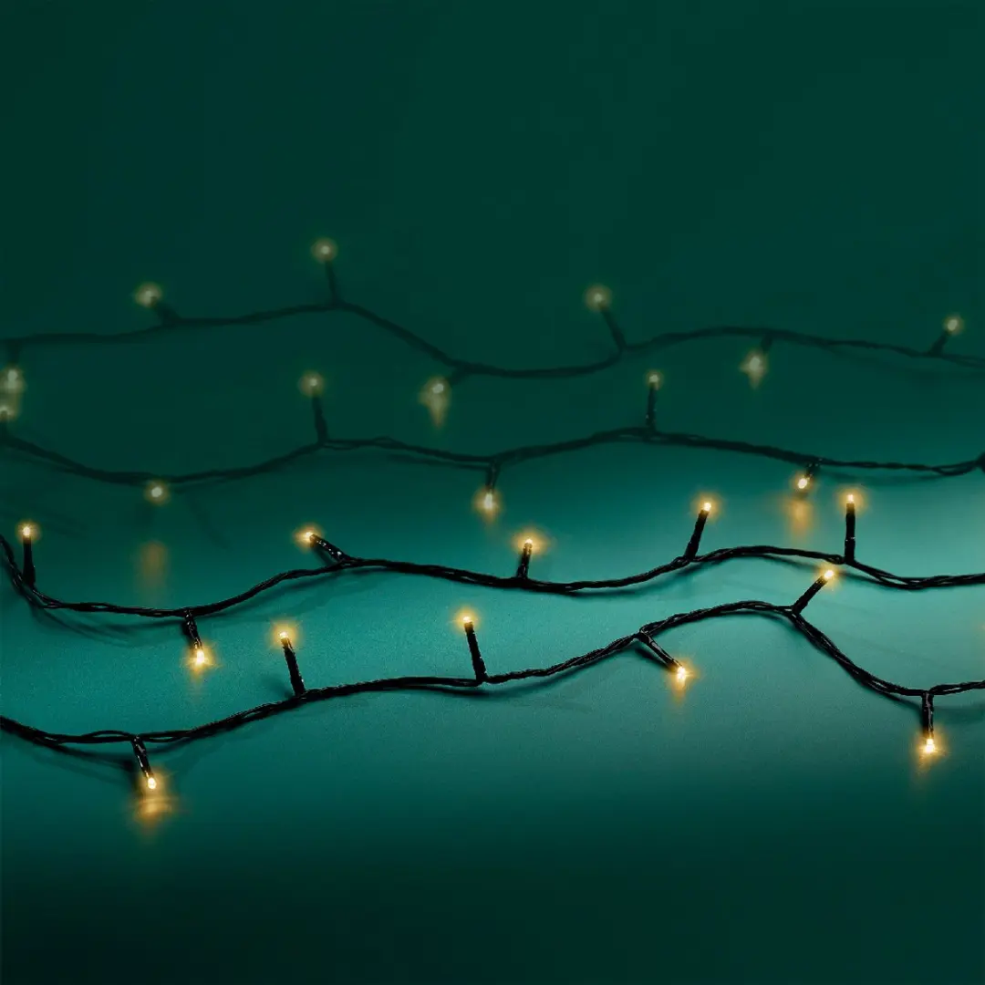 Lumineo Buiten Kerstverlichting 6m - 80 LED Soft Gold 2700K - IP44