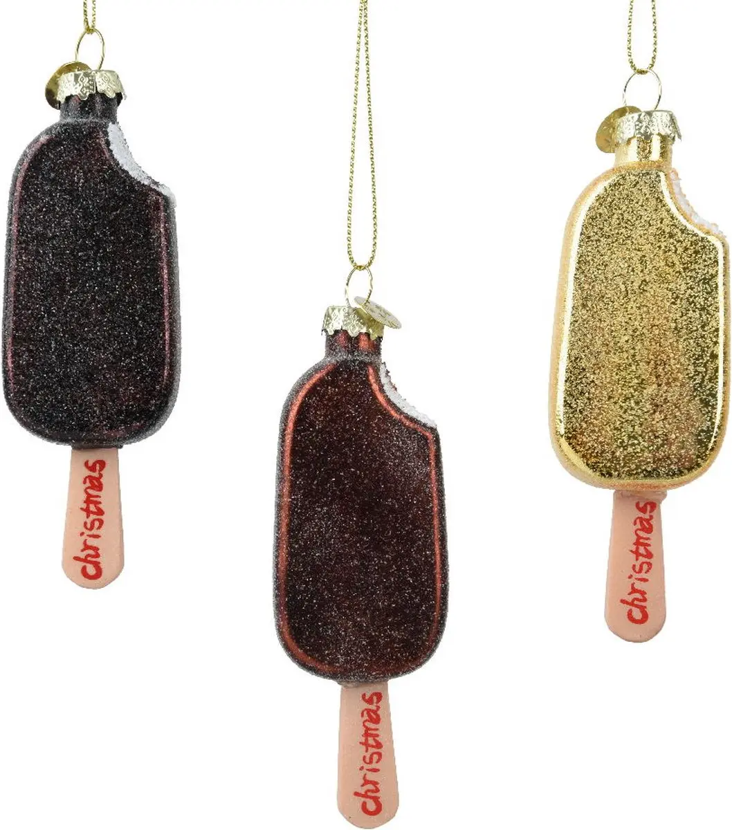 Decoris Glas Ornament L3.8xB2.1xH11.2cm