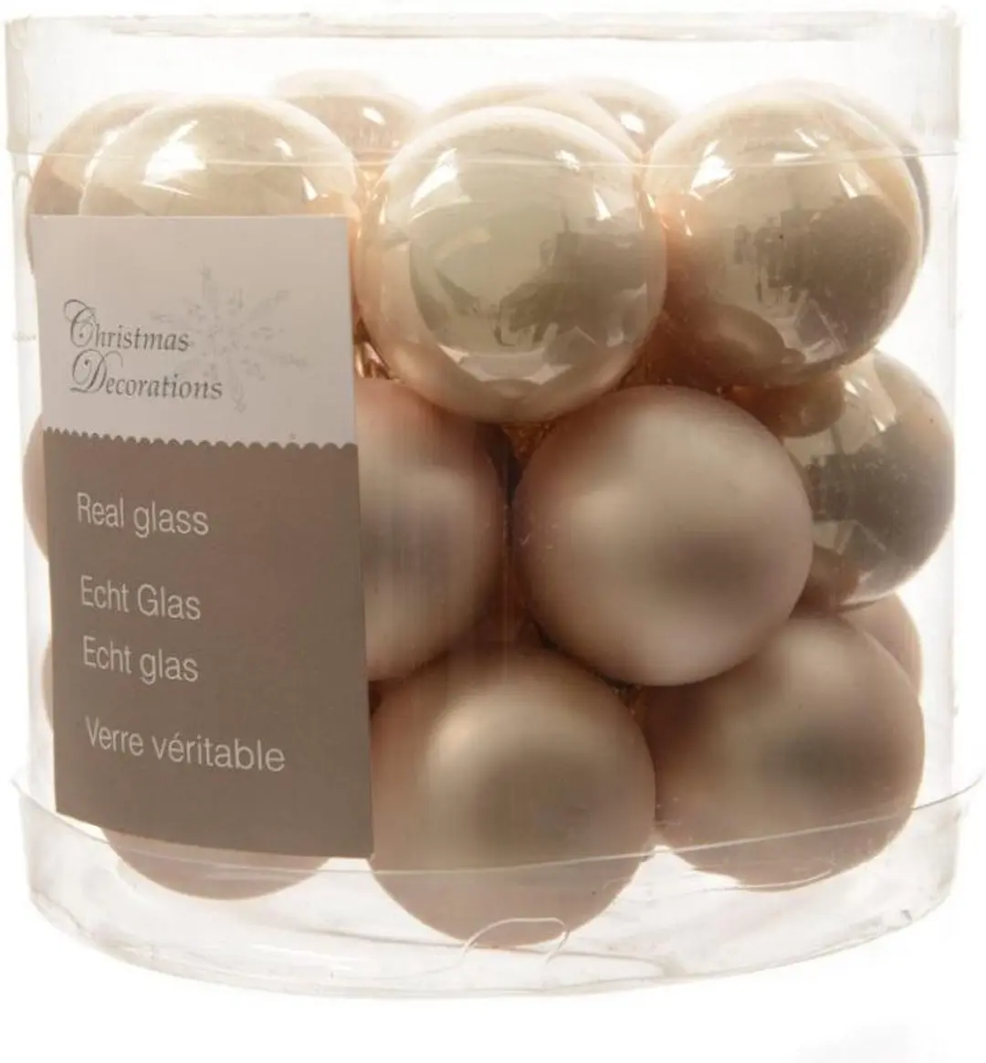 Decoris Kerstballen Mini Parel Multi - 2,5 cm