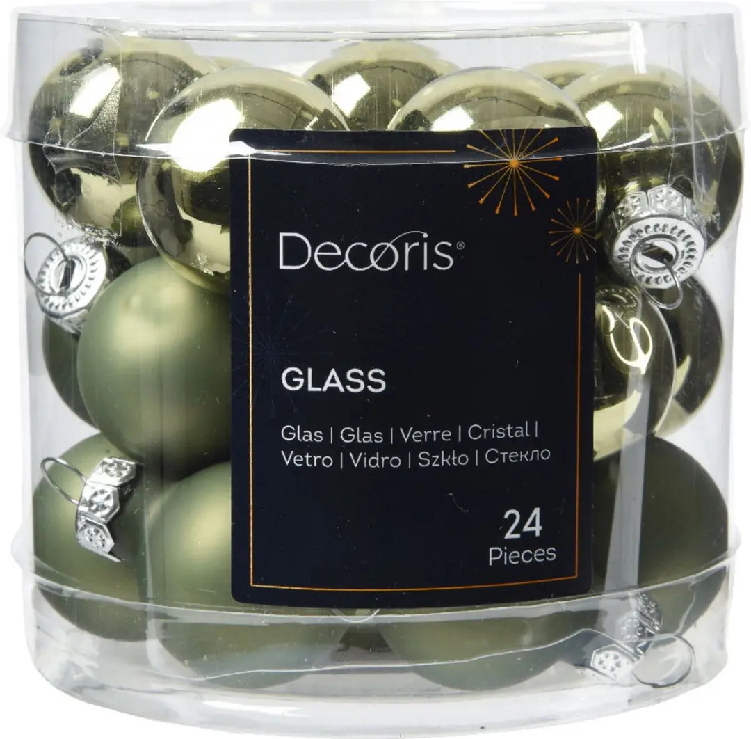 Decoris Kerstbal Glas Ø2.5cm