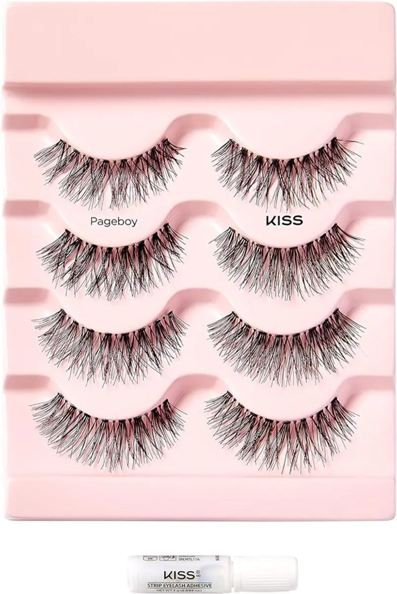 Kiss Blow Out Lash Kunstwimpers - Zwart - x4 - afbeelding 4 van 4