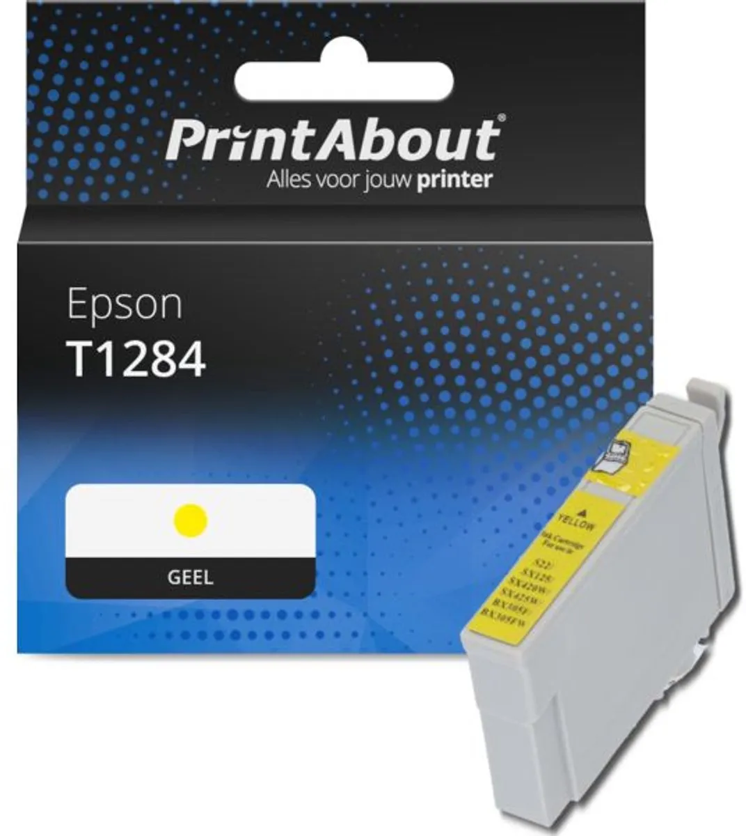PrintAbout T1284 Inktcartridge Geel - 13ml - Epson